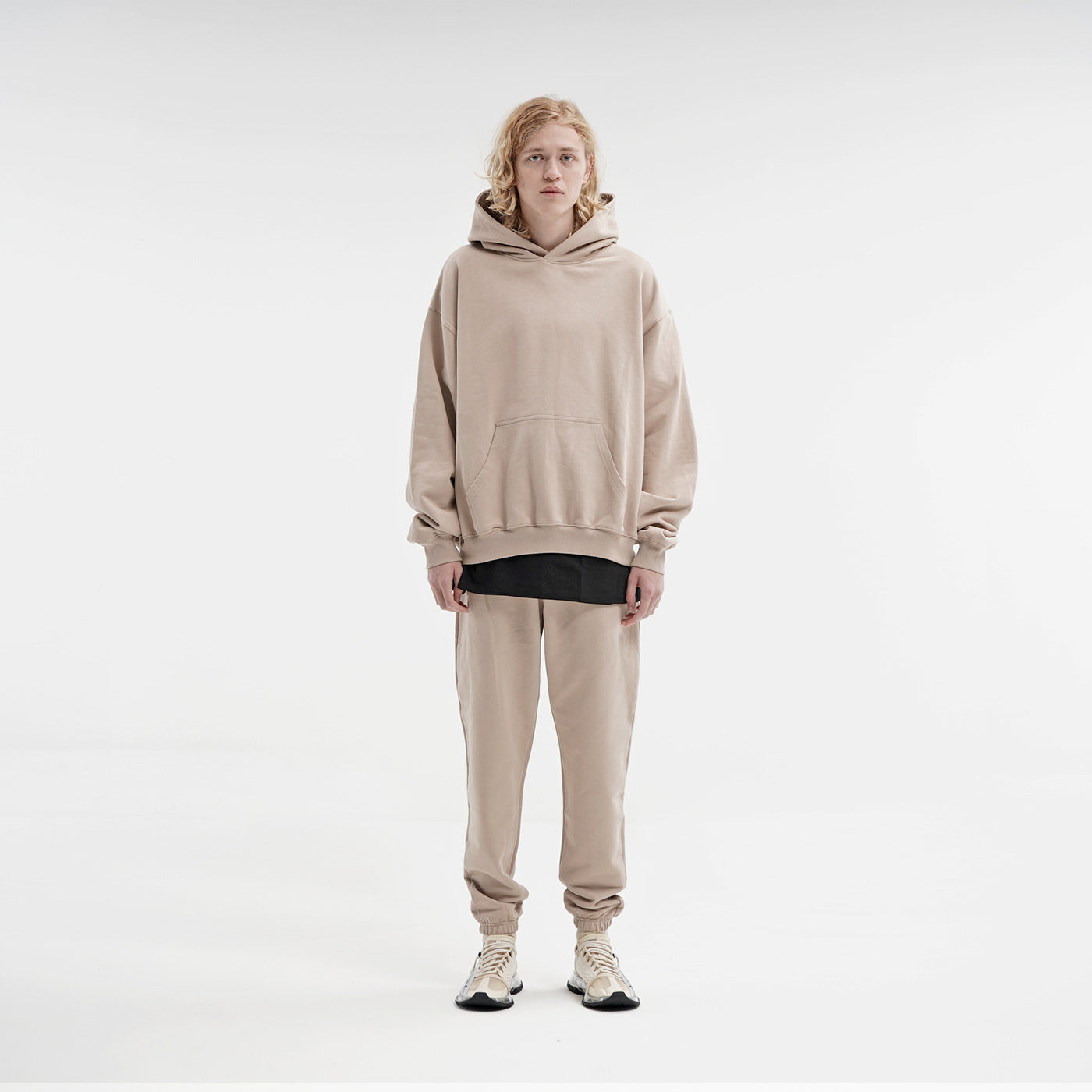FRENCH TERRY SWEATPANTS - KHAKI