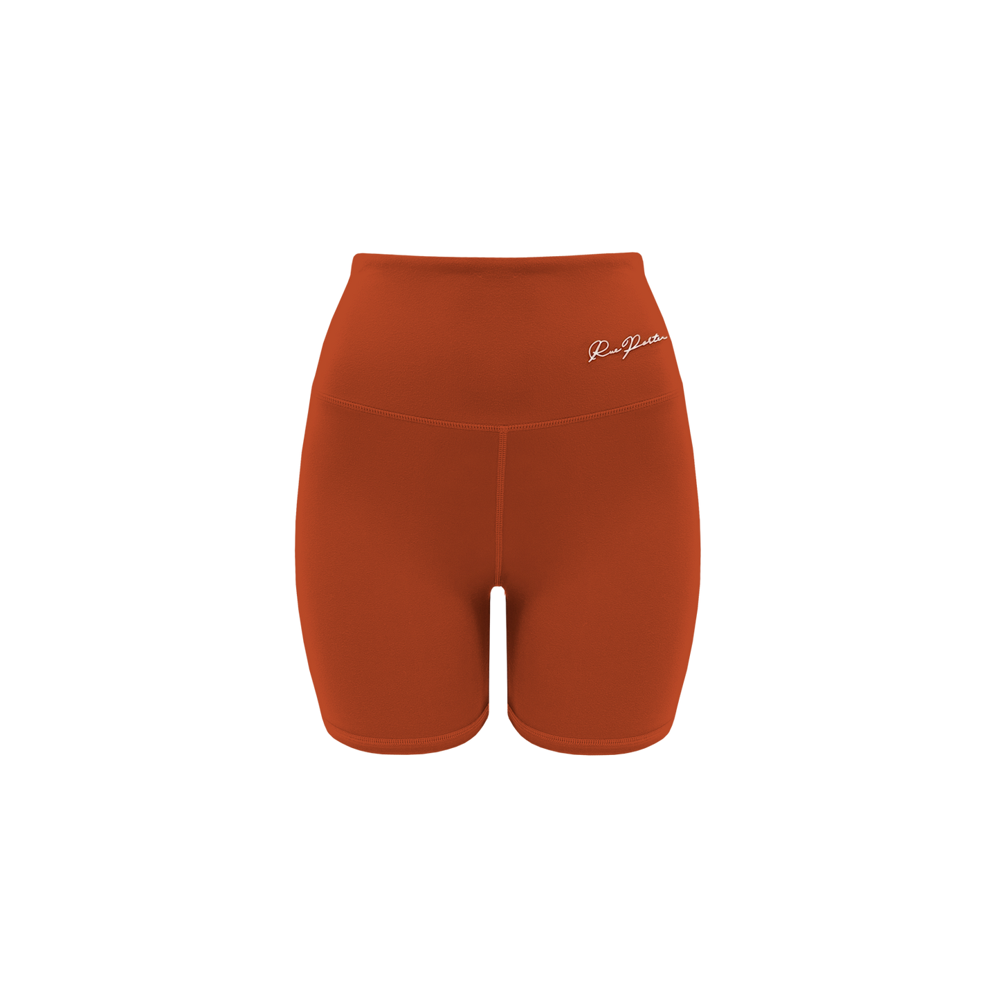 Bikershorts mit hoher Taille, 18 cm, Bernstein