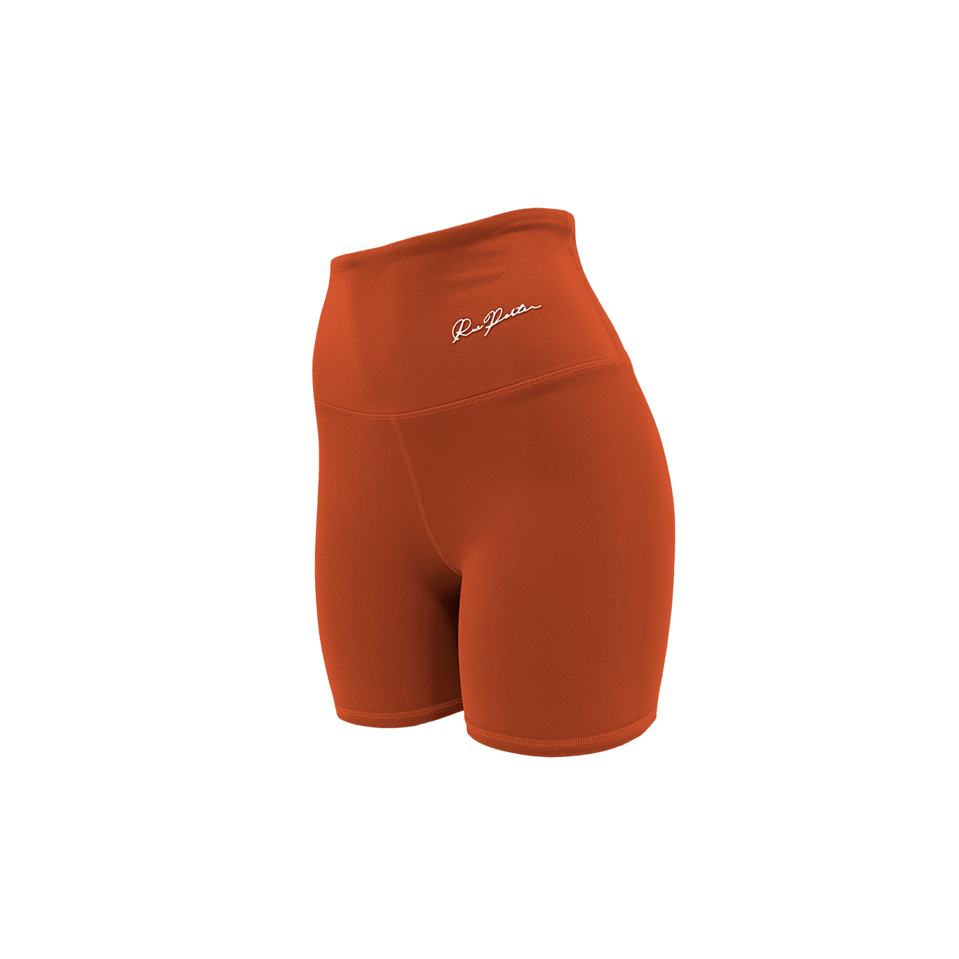 Bikershorts mit hoher Taille, 18 cm, Bernstein