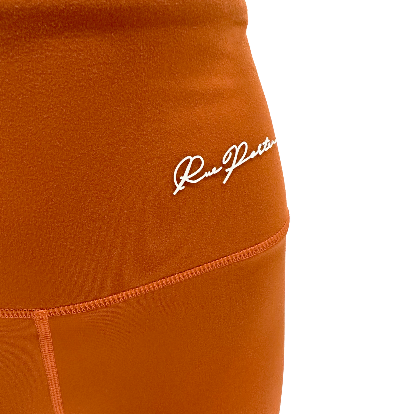 Bikershorts mit hoher Taille, 18 cm, Bernstein