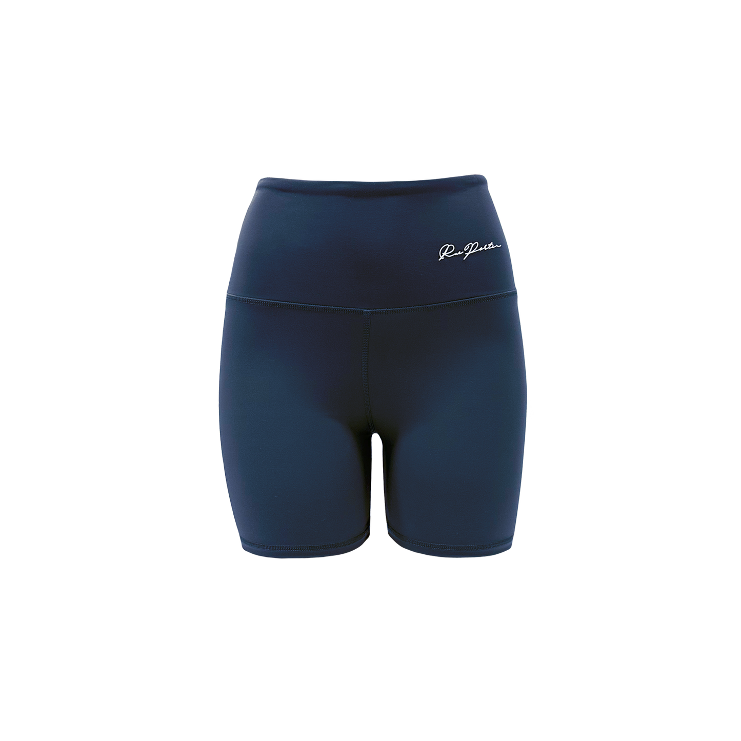 Bikershorts mit hoher Taille, 7 Zoll, Marineblau