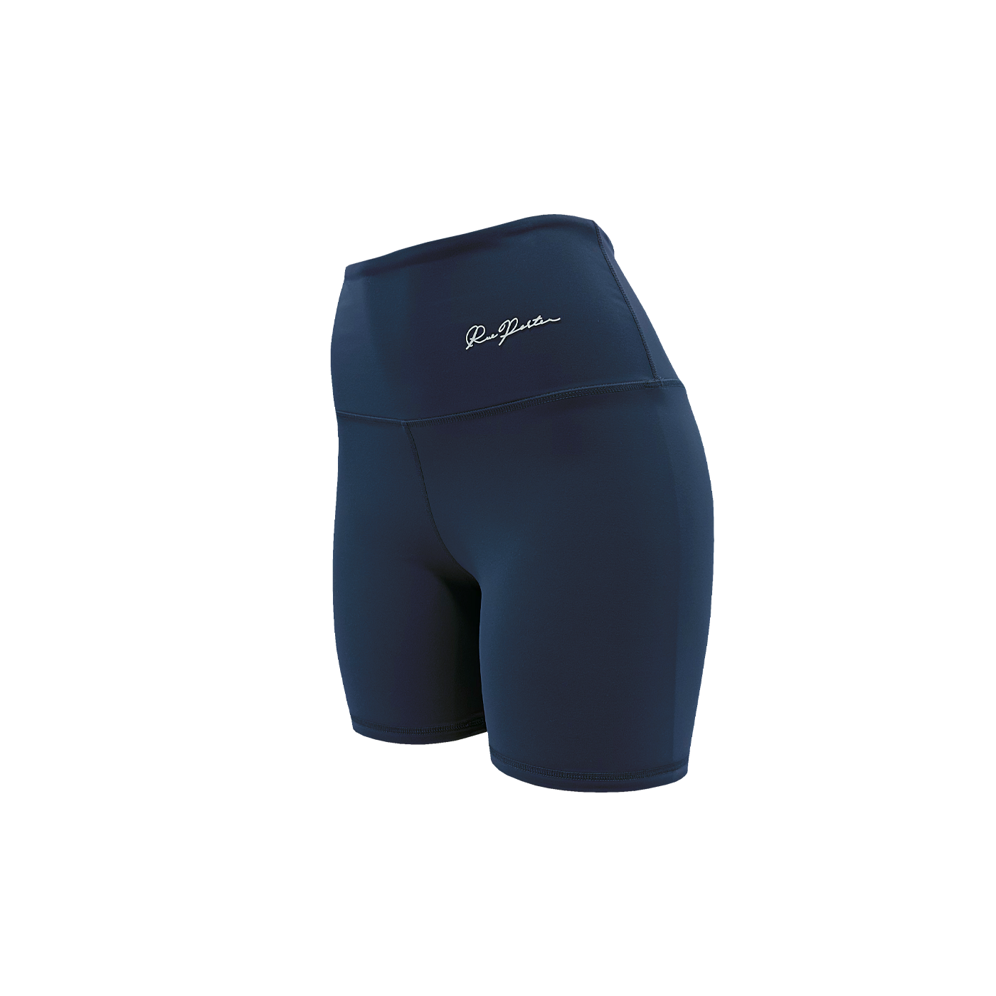 Bikershorts mit hoher Taille, 7 Zoll, Marineblau