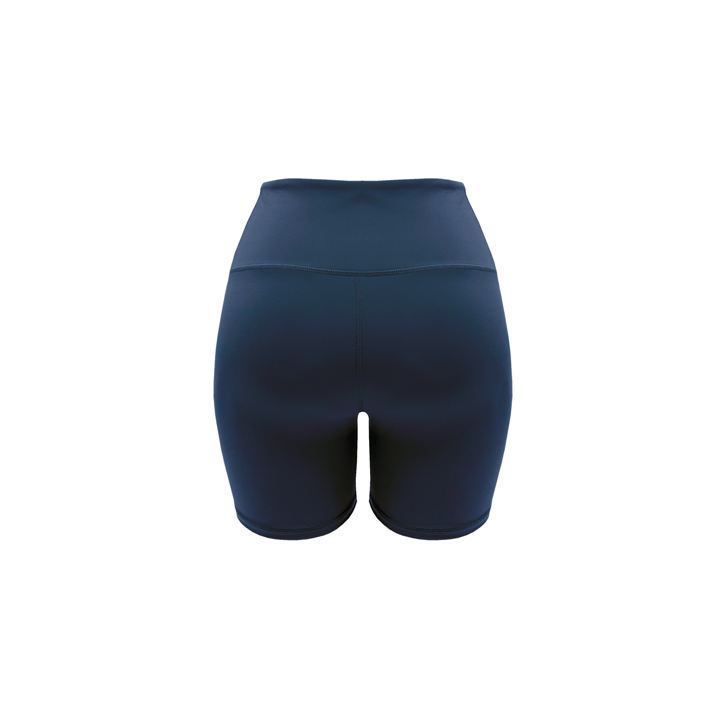 Bikershorts mit hoher Taille, 7 Zoll, Marineblau