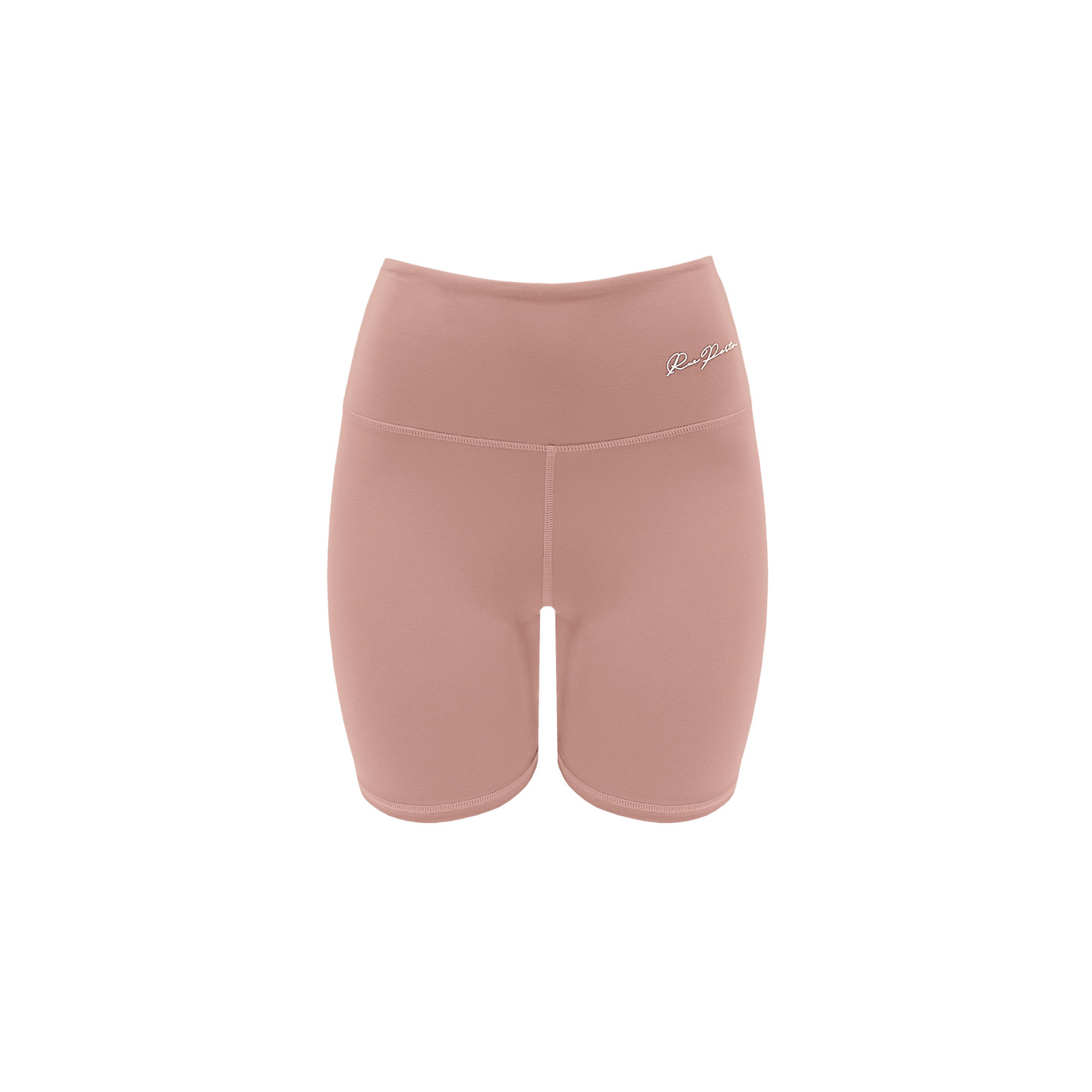 Bikershorts mit hoher Taille, 7 Zoll – Blütenblatt
