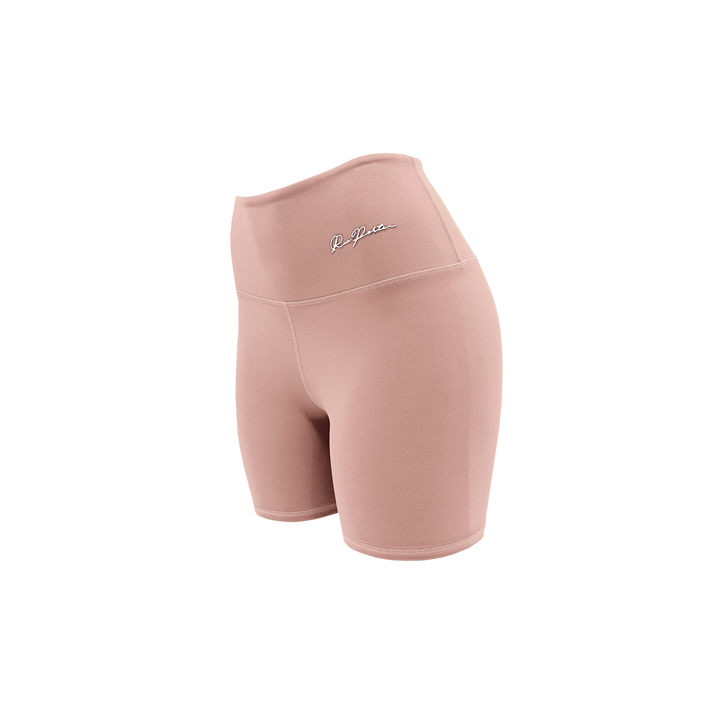 Bikershorts mit hoher Taille, 7 Zoll – Blütenblatt