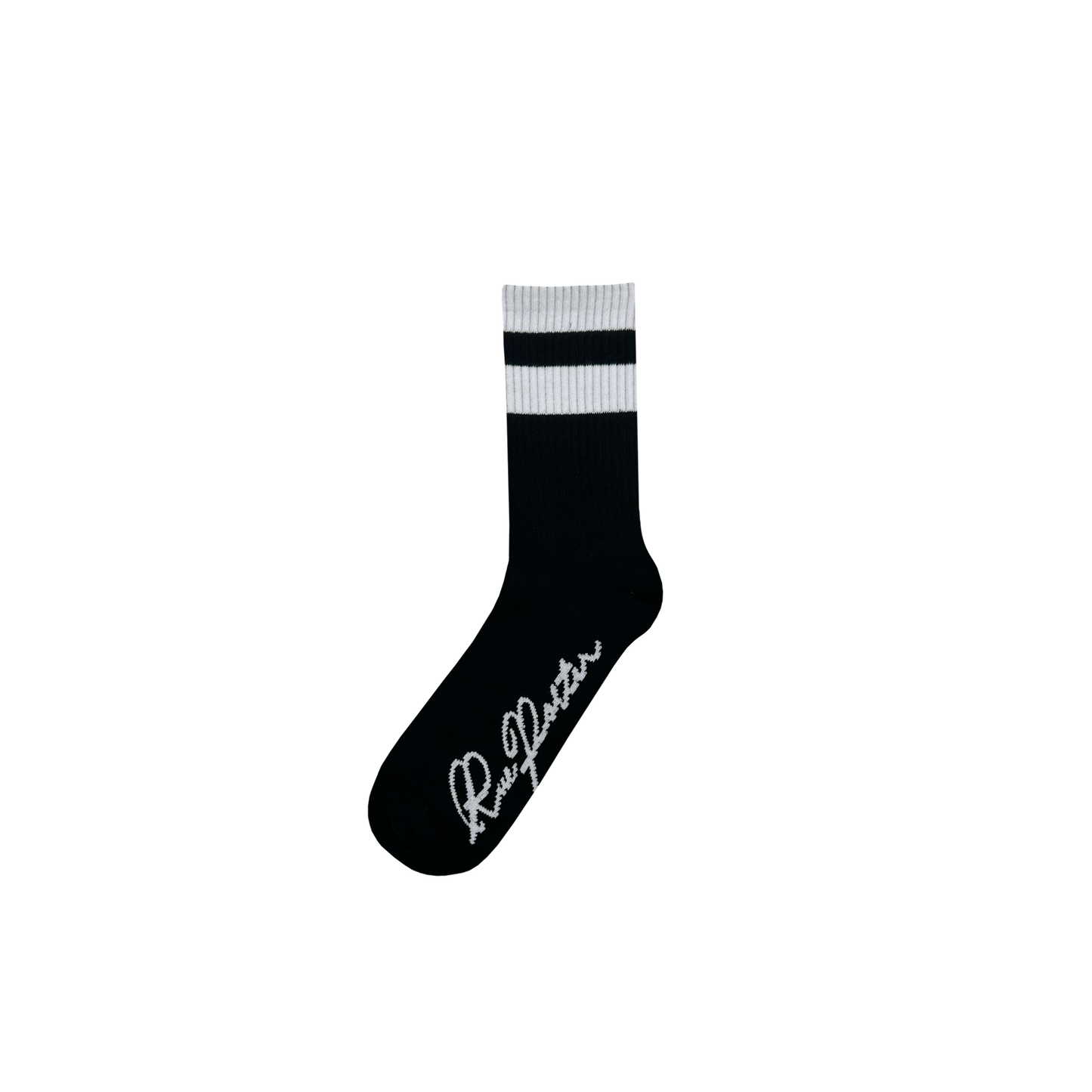 Cursive Socks in Black