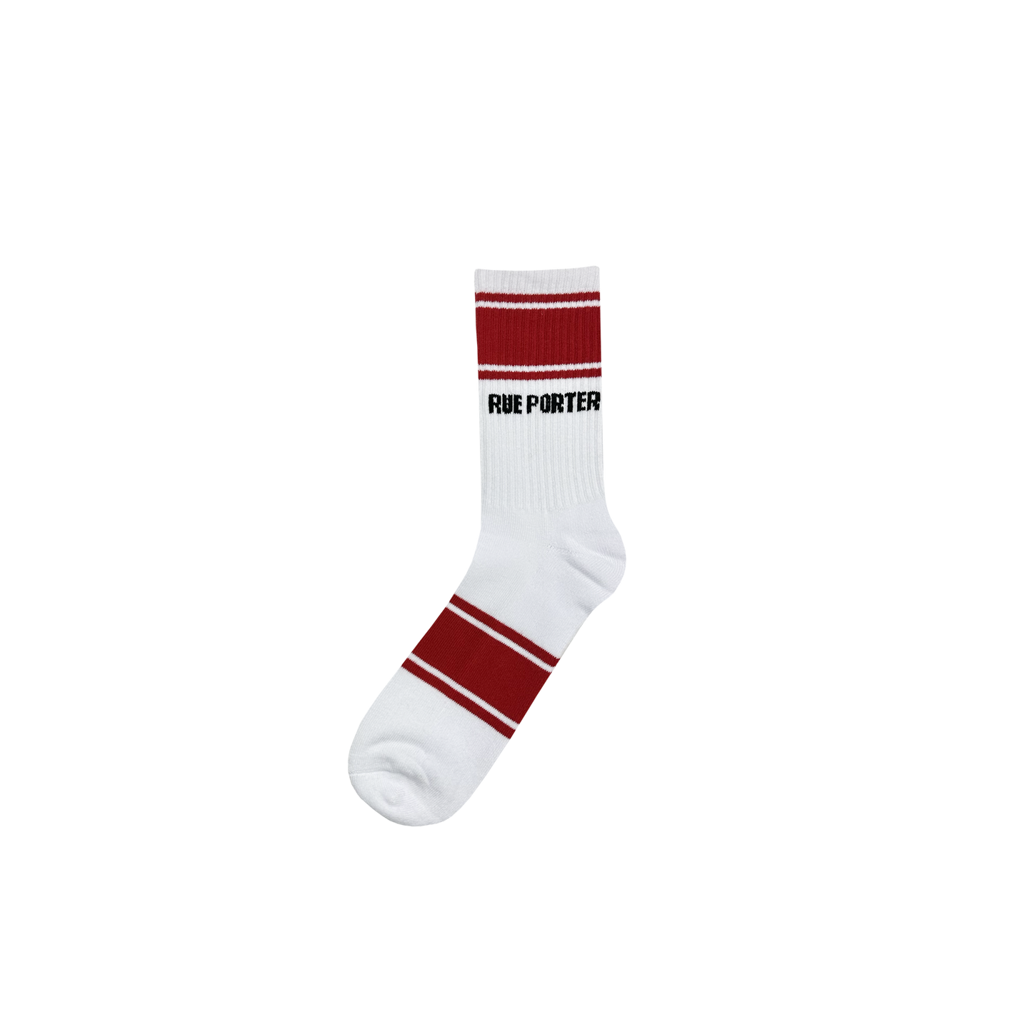 Double Stripe Socks in Red