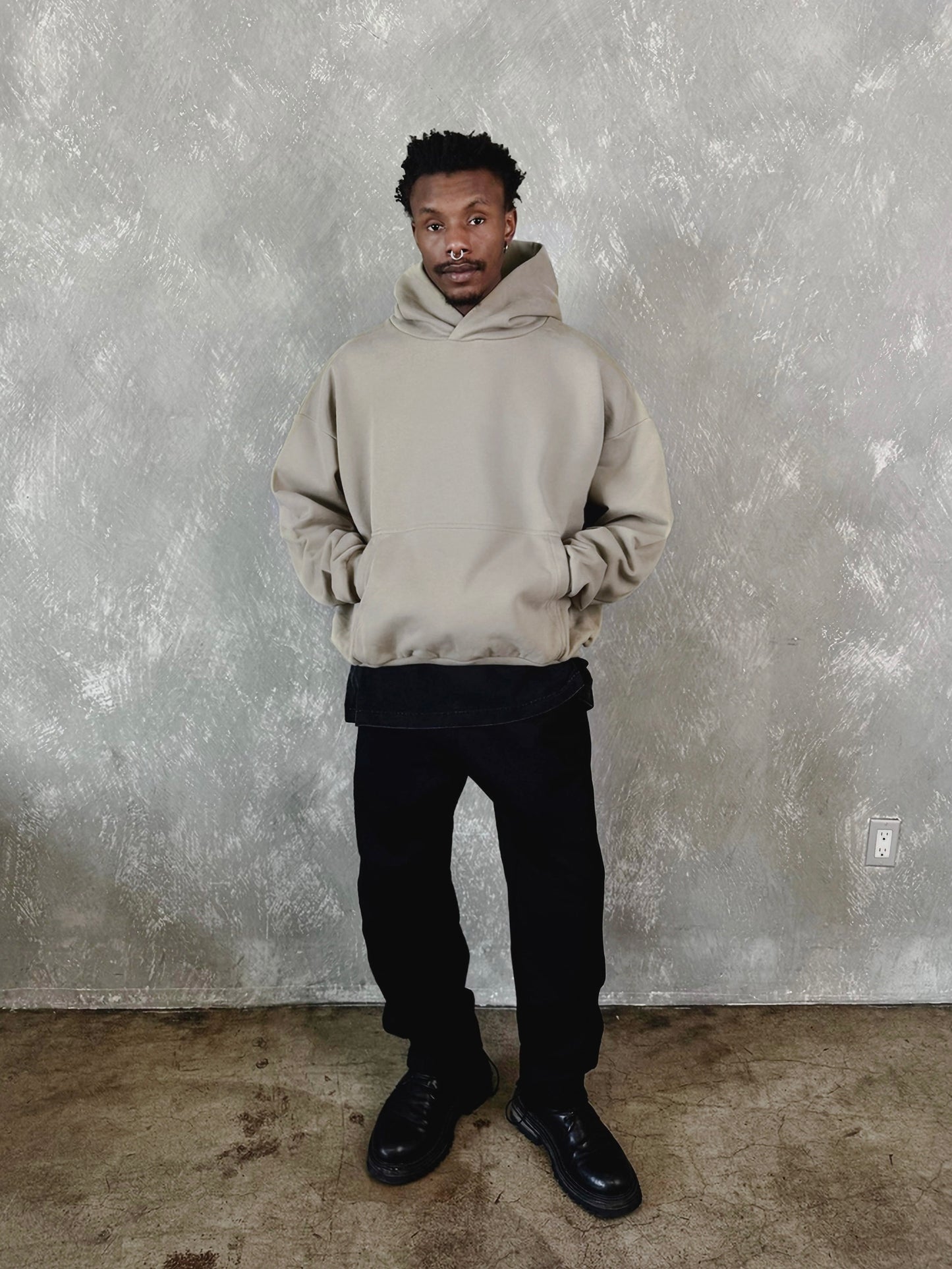 MADE IN ITALY | TIER-ONE PRIMEWEIGHT DESIGNER HOODIE - STONEHENGE
