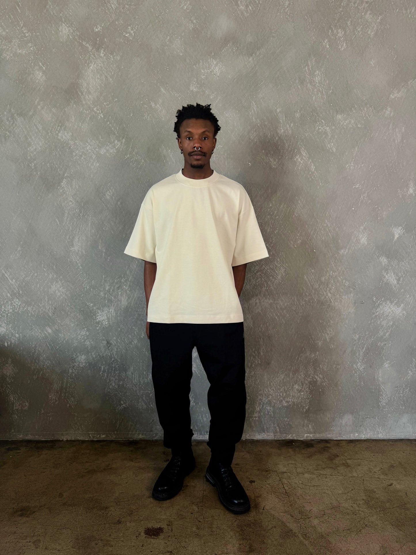 MADE IN ITALY | DESIGNER TEE 305GSM - CREAM