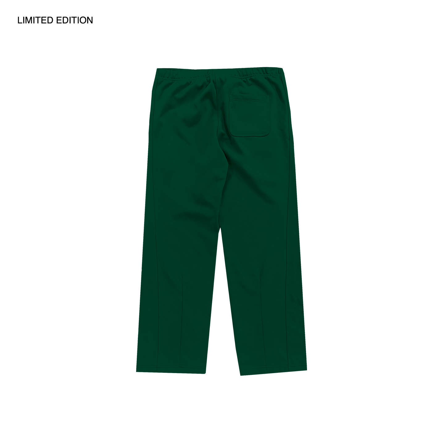 MADE IN ITALY | PLEATED STRAIGHT SWEATPANTS - DARK GREEN