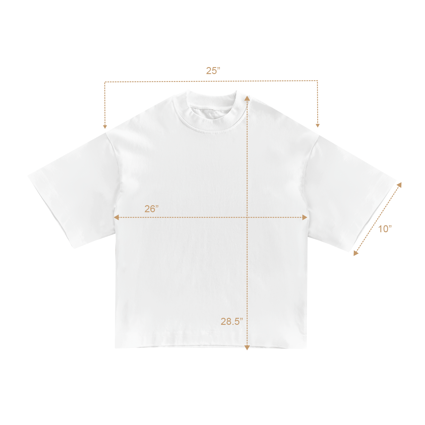 HERGESTELLT IN ITALIEN | DESIGNER-T-SHIRT 305GSM – WEISS