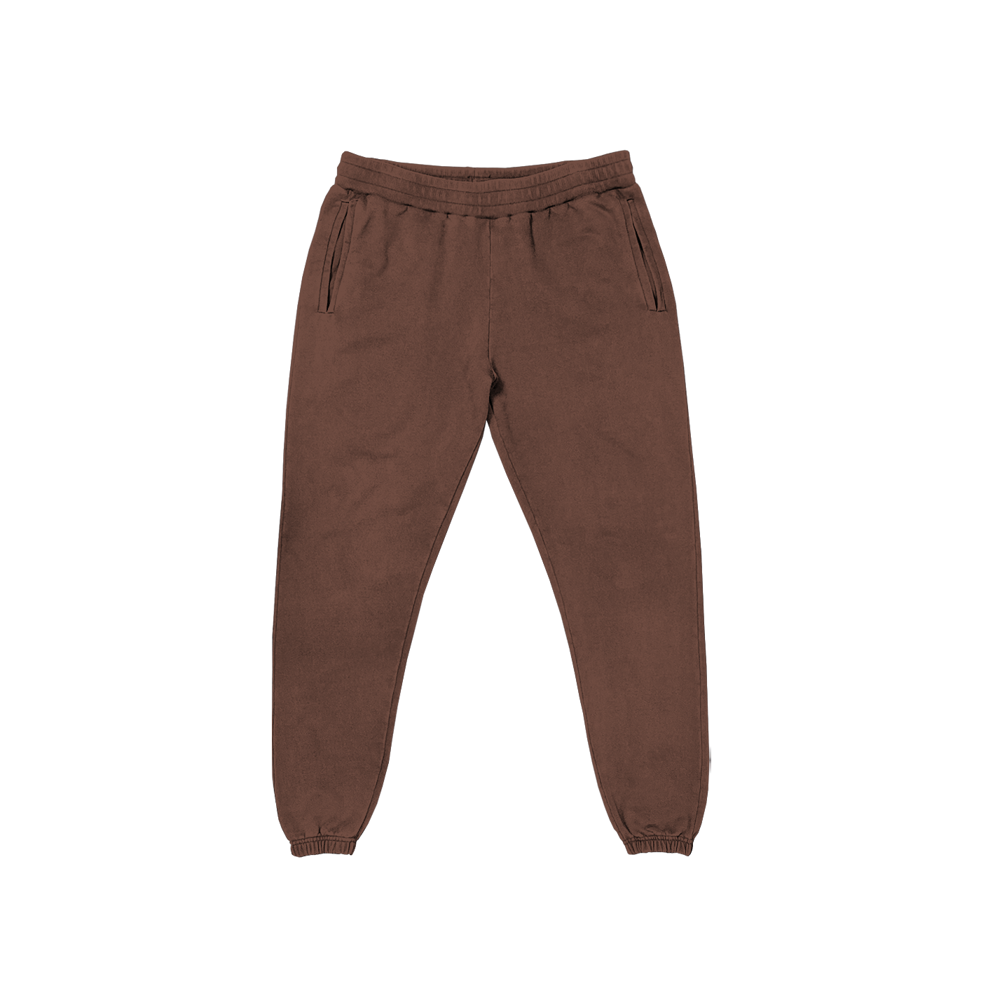 FRENCH TERRY SWEATPANTS - BROWN
