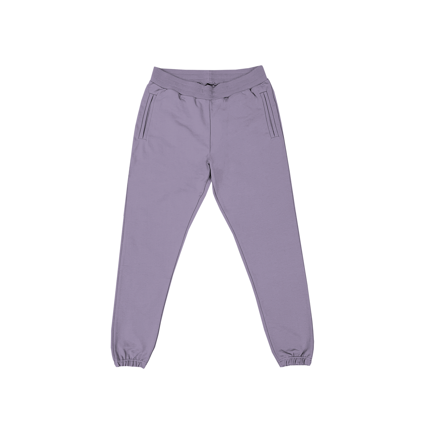 FRENCH TERRY SWEATPANTS - SAGE-PURPLE