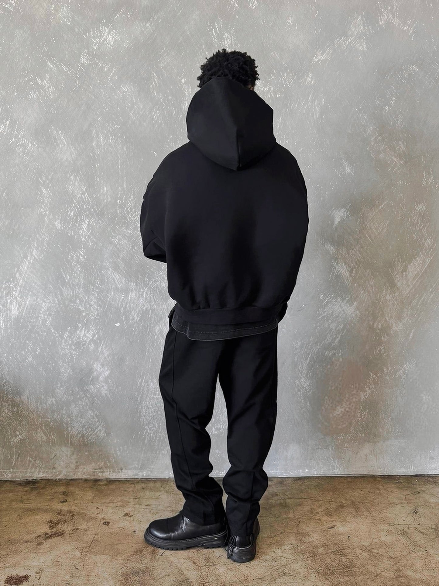 (PREORDER) MADE IN ITALY | TIER-ONE PRIMEWEIGHT DESIGNER HOODIE - NOIR