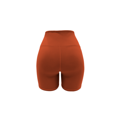 Bikershorts mit hoher Taille, 18 cm, Bernstein
