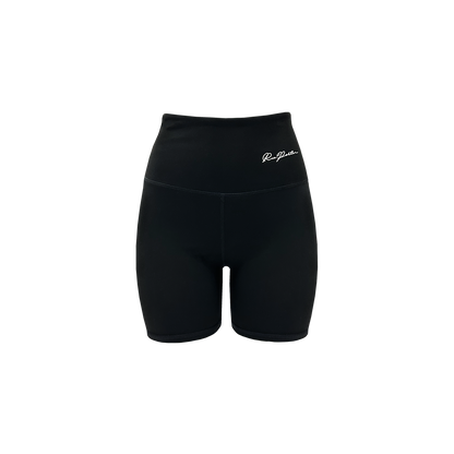 BIKERSHORTS MIT HOHER TAILLE, 7" – SCHWARZ