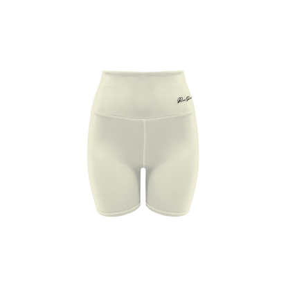 HIGH-WAIST BIKER SHORT 7" - IVORY