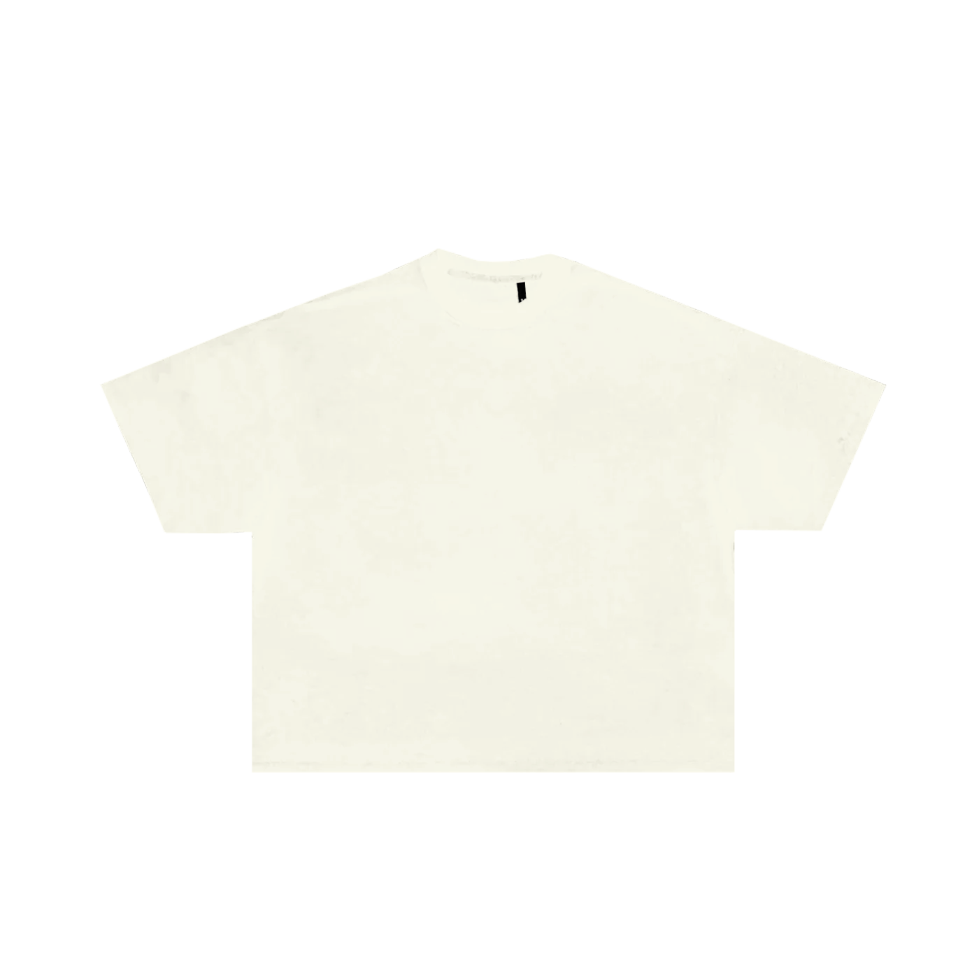 MENS CROPPED BOXY LUXURY TEE - CREAM [RP29]