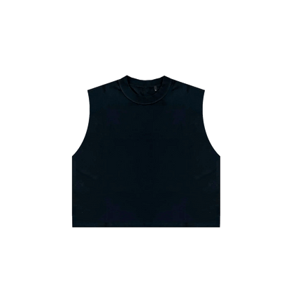 (VORBESTELLUNG) CUTOFF LUXUS-T-SHIRT – SCHWARZ [RP08]