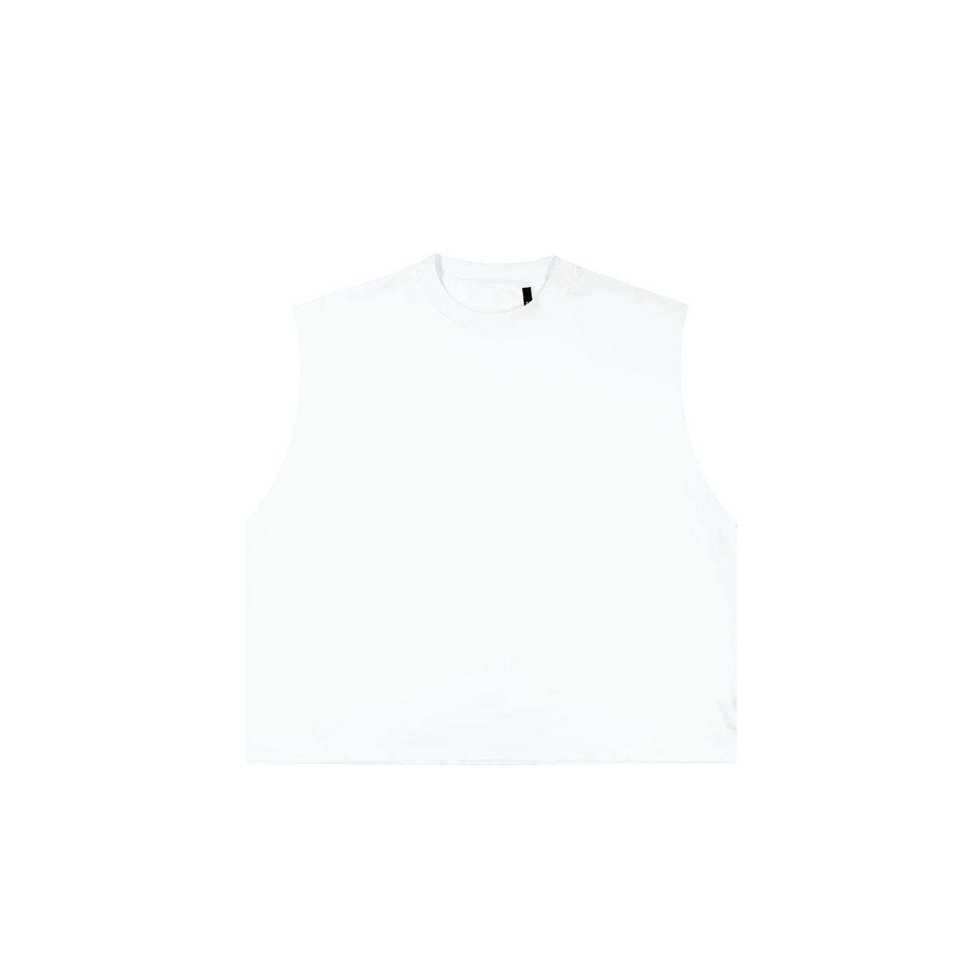 (PREORDER) CROPPED BOXY TANK - WHITE