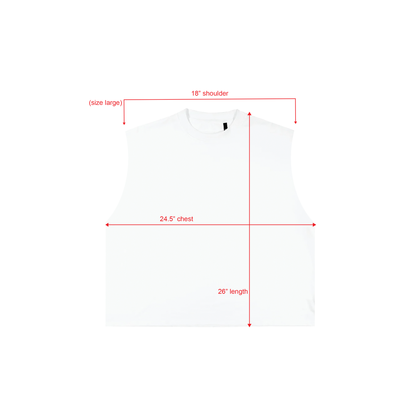 (PREORDER) CROPPED BOXY TANK - WHITE