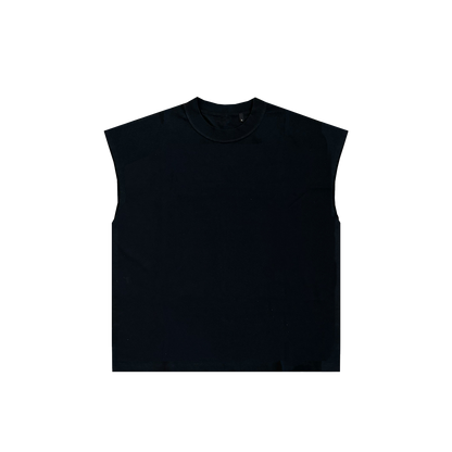 (VORBESTELLUNG) CUTOFF LUXUS-T-SHIRT – SCHWARZ