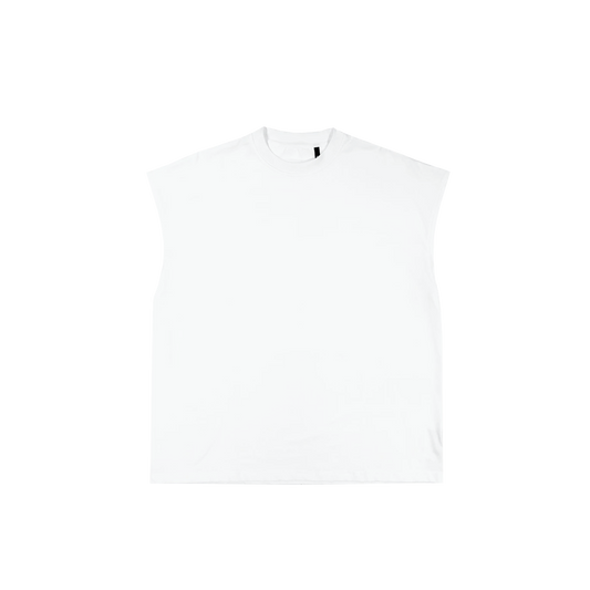CUTOFF LUXURY TEE - WHITE