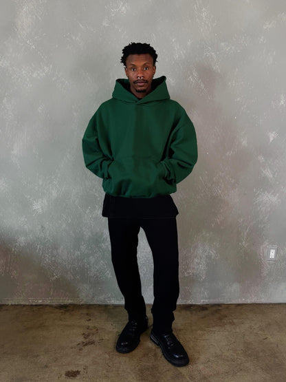 MADE IN ITALY | TIER-ONE PRIMEWEIGHT DESIGNER HOODIE - RACING GREEN
