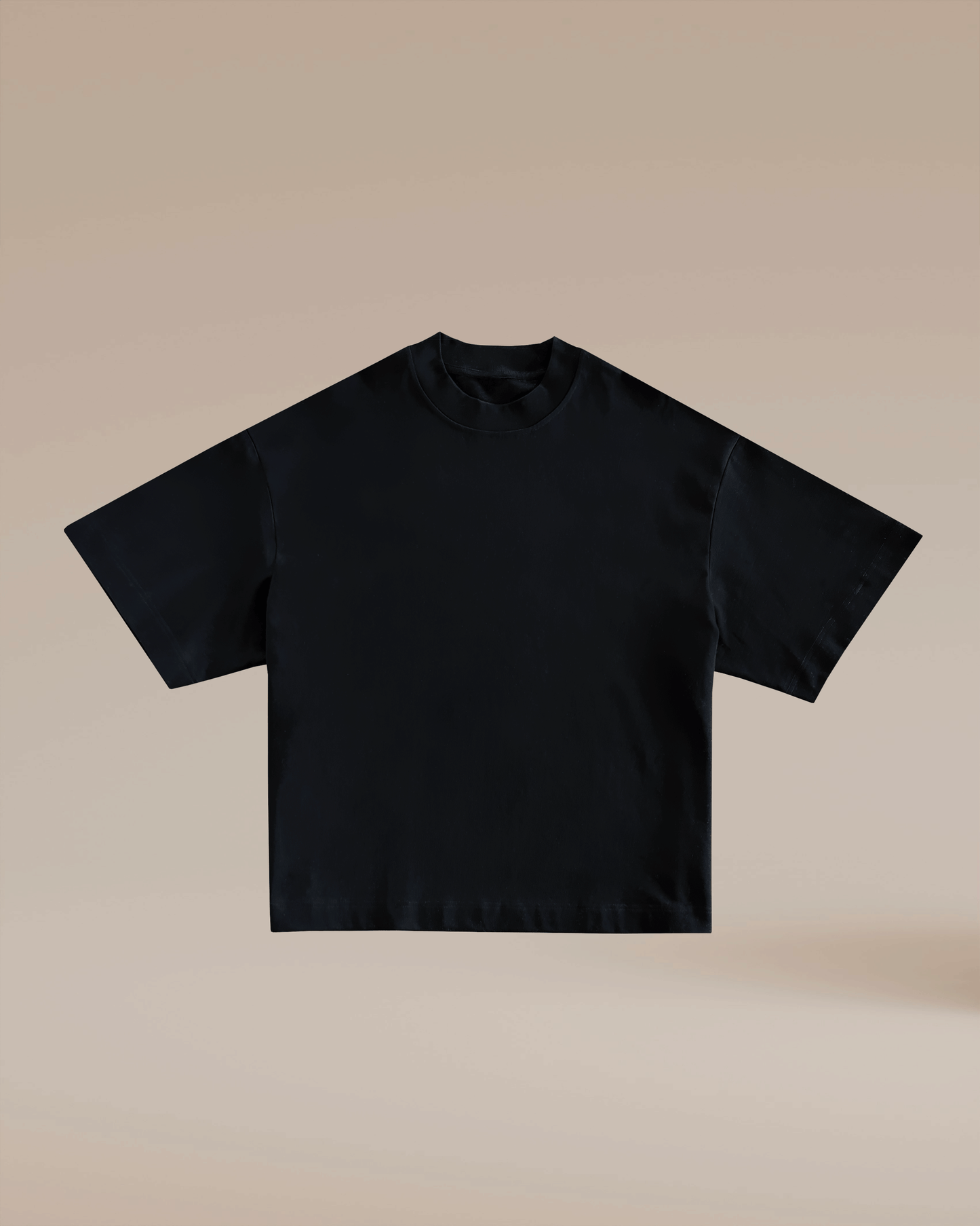 HERGESTELLT IN ITALIEN | DESIGNER-T-SHIRT 305GSM – SCHWARZ