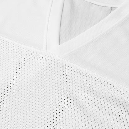 MADE IN ITALY | CROPPED MESH PRACTICE JERSEY - WHITE [MIT-M1]