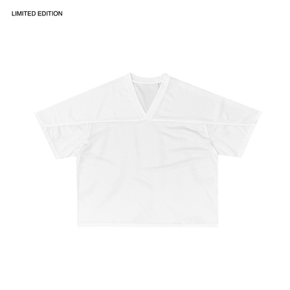 MADE IN ITALY | CROPPED MESH PRACTICE JERSEY - WHITE [MIT-M1]