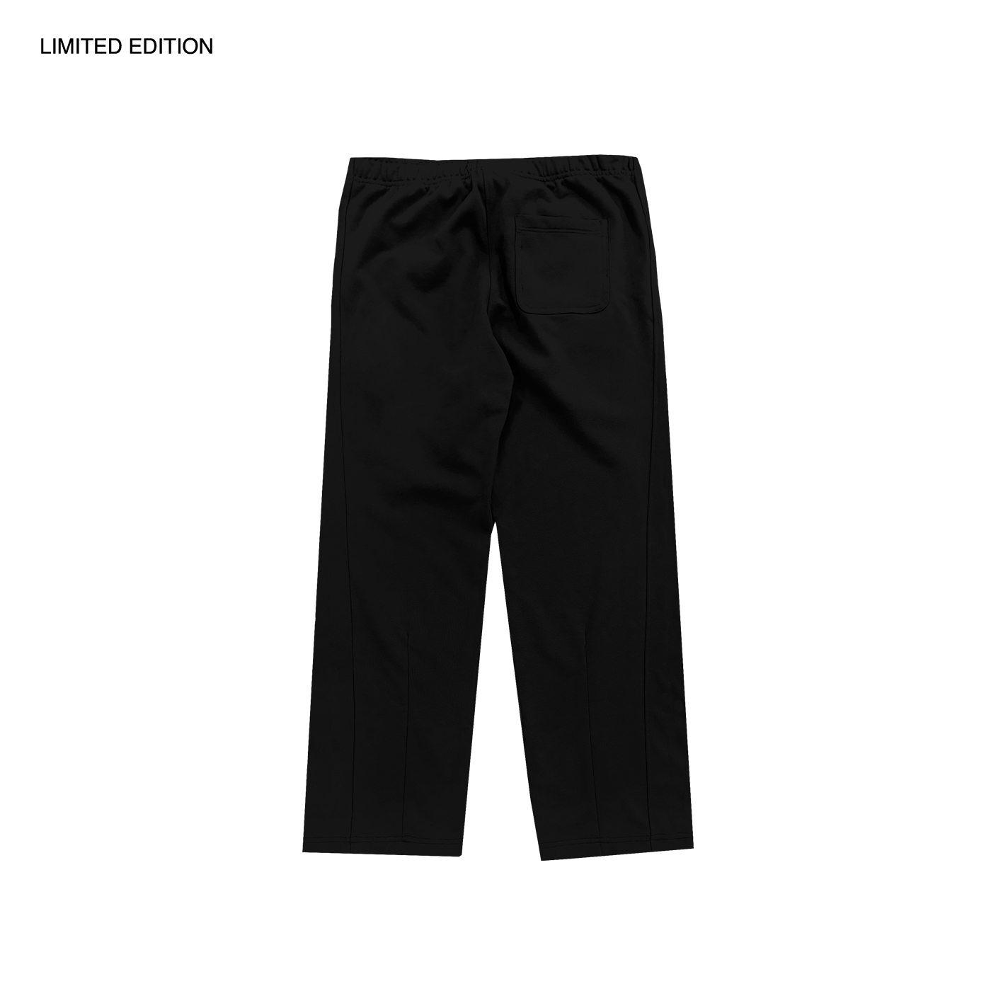 MADE IN ITALY | PLEATED STRAIGHT SWEATPANTS - BLACK [MIT-PS1]