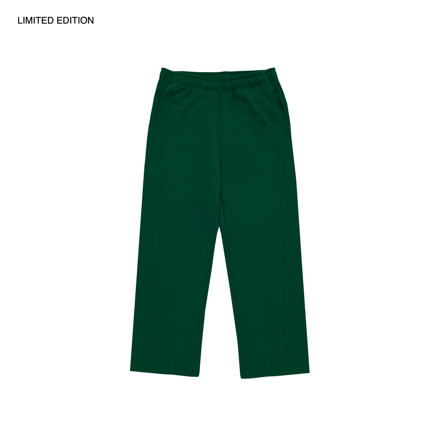 MADE IN ITALY | PLEATED STRAIGHT SWEATPANTS - DARK GREEN [MIT-PS1]