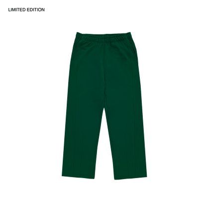 MADE IN ITALY | PLEATED STRAIGHT SWEATPANTS - DARK GREEN [MIT-PS1]