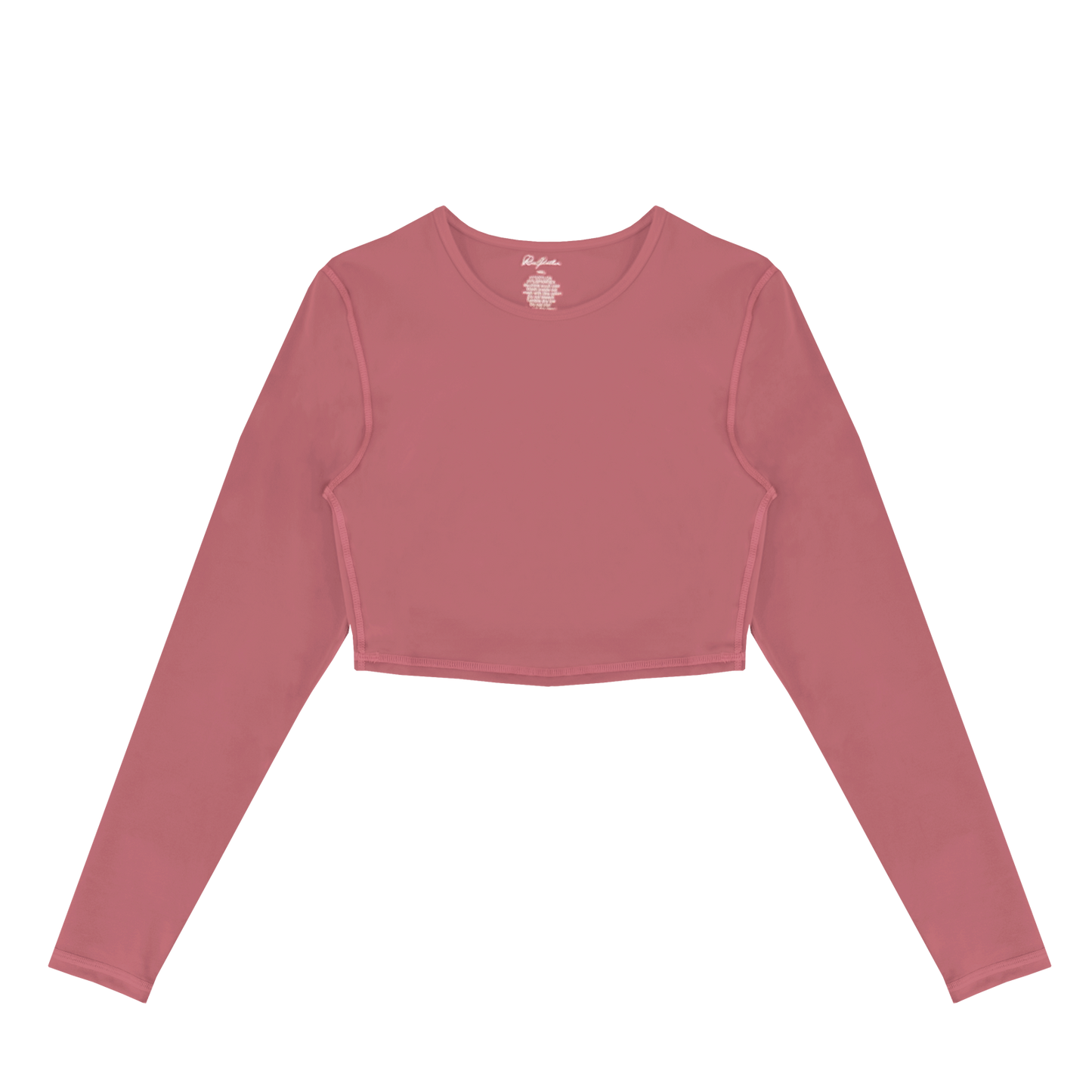 FITTED CROPPED LONG SLEEVE - LIPSTICK